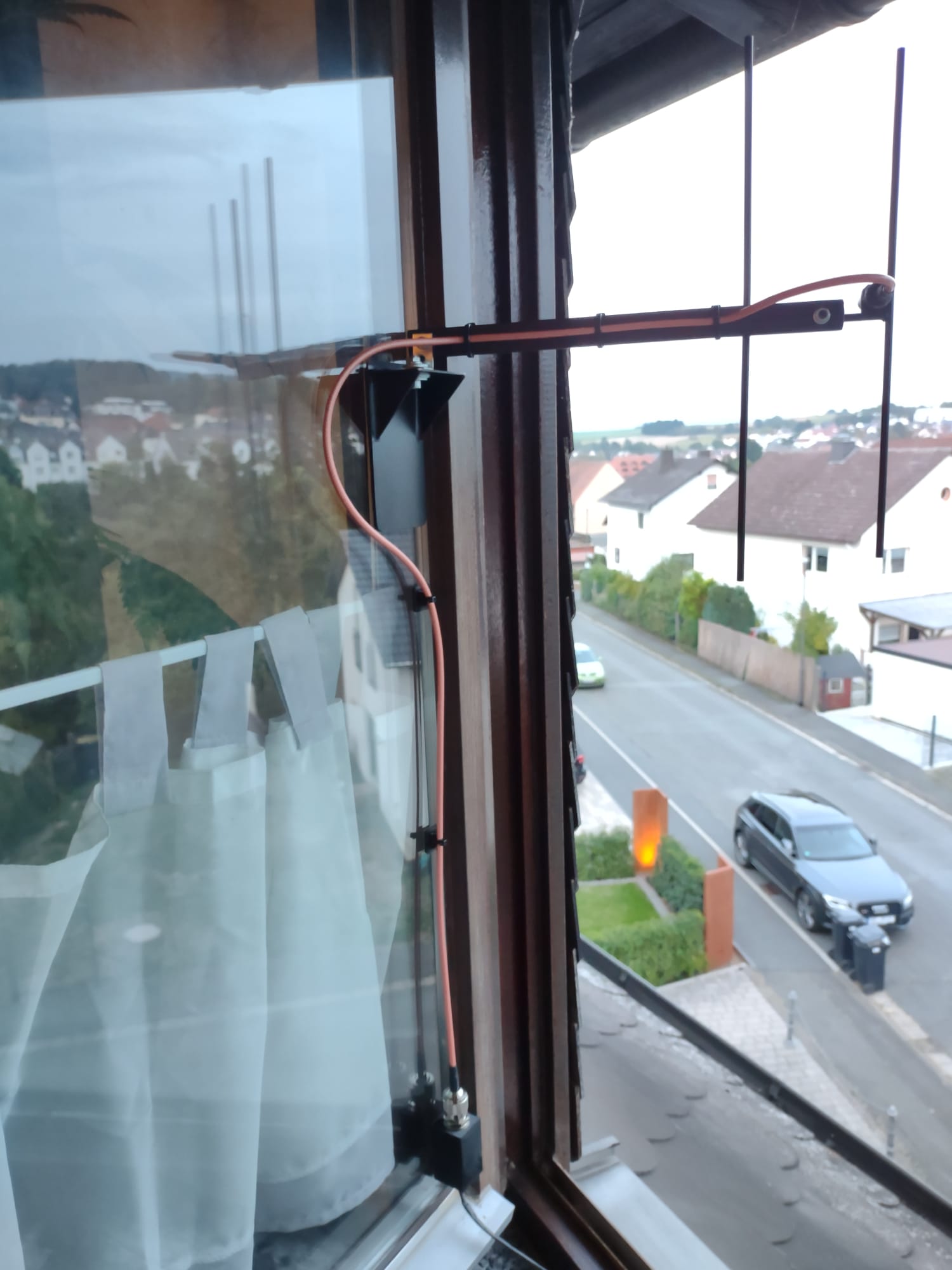 Antenne am Fenster